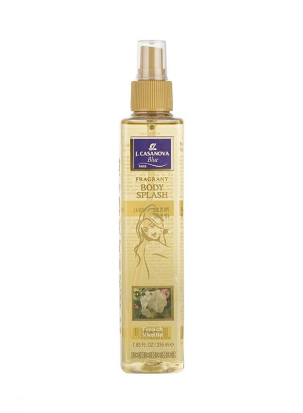 عطر كازانوفا بلو معطر للجسم برائحة الفانيليا الفرنسية 235مل