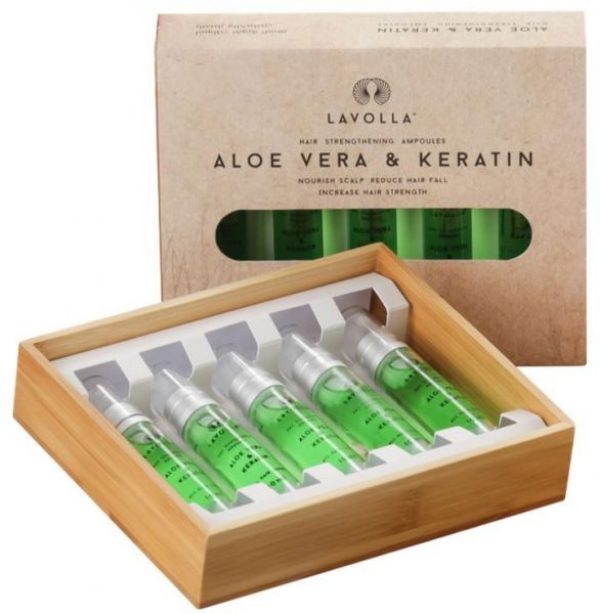 أمبولات الشعر بالصبار والكيراتين الطبيعي لتقوية الشعر من لافولا